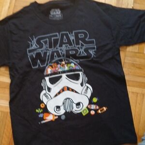 Star Wars Black Short Sleeve Tee with Stormtrooper Design